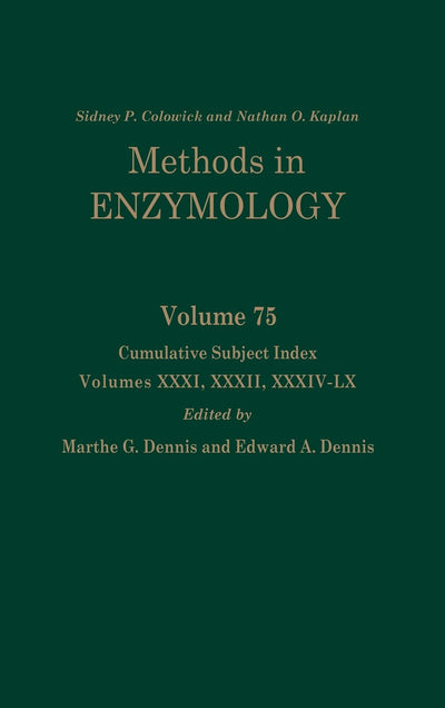 Cumulative Subject Index, Volumes 31, 32 and 34-60 (Volume 75) (Methods in Enzymology, Volume 75)