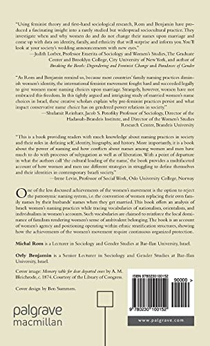 Feminism, Family, and Identity in Israel: Womens Marital Names