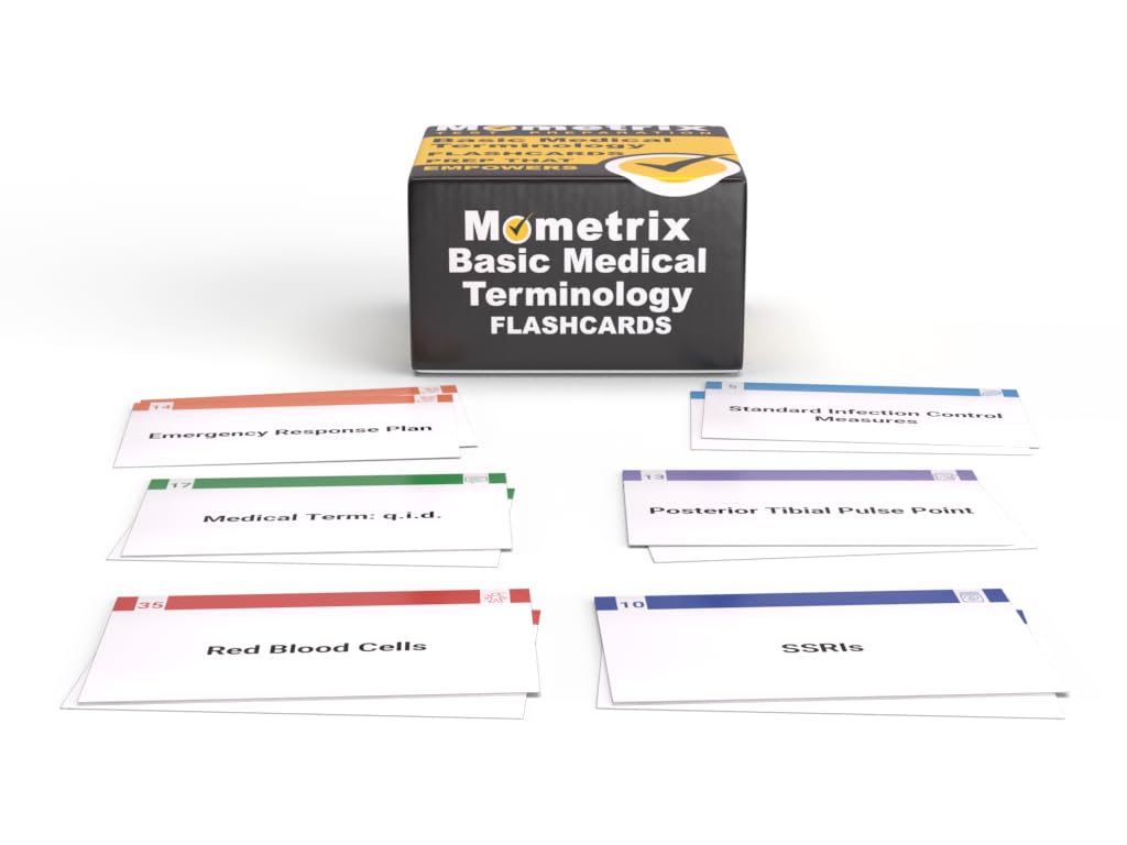 Medical Terminology Study Cards 2025-2026: Basic Med Term Cards for Health Professions and Nursing [Full Color Cards]