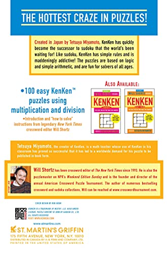 Will Shortz Presents KenKen Easy Volume 2: 100 Logic Puzzles That Make You Smarter