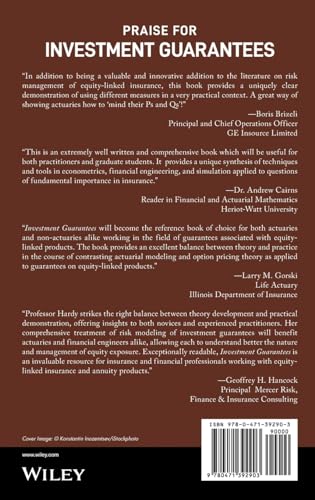 Investment Guarantees: The New Science of Modeling and Risk Management for Equity-Linked Life Insurance