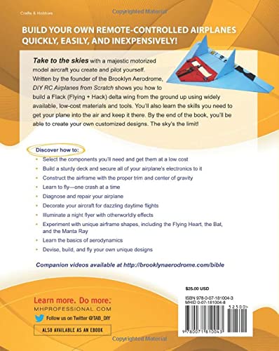 DIY RC Airplanes from Scratch: The Brooklyn Aerodrome Bible for Hacking the Skies