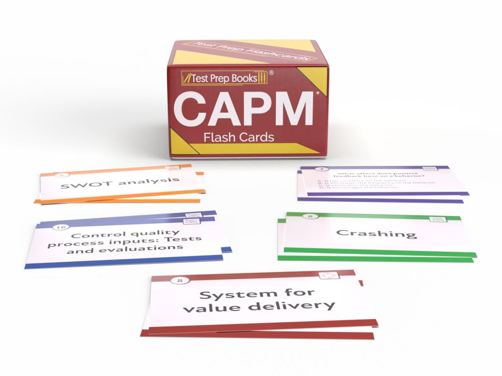 CAPM Exam Prep Study Cards 2026-2027: CAPM Test Prep and Practice Test Questions for the Certified Associate in Project Management [Full Color Cards]