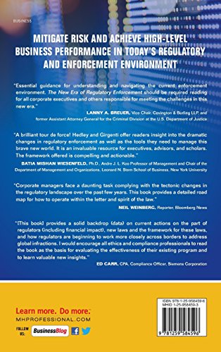 The New Era of Regulatory Enforcement: A Comprehensive Guide for Raising the Bar to Manage Risk