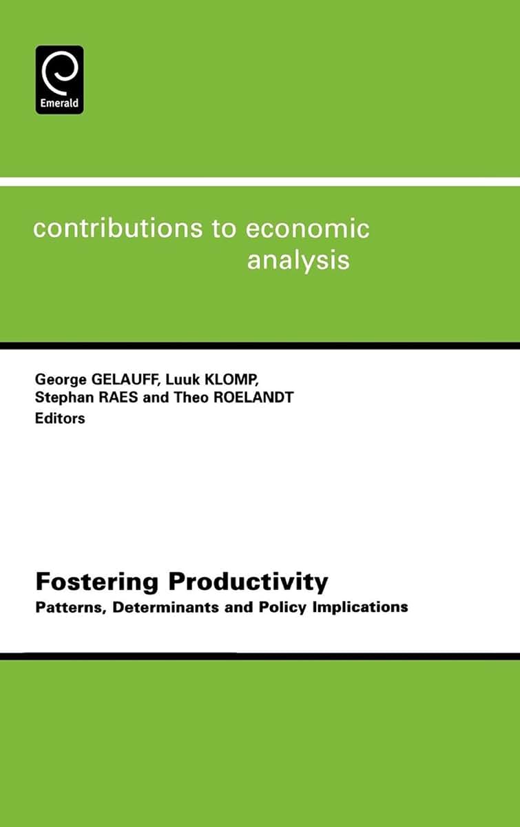 Fostering Productivity: Patterns, Determinants and Policy Implications (Contributions to Economic Analysis, 263)