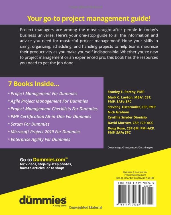 Project Management All-in-One For Dummies (For Dummies (Business & Personal Finance))