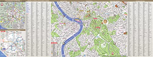 StreetSmart? Rome Map by VanDam -- Laminated, pocket sized City Center folding street and subway map to Rome, Italy with all attractions, museums, ... ... (English, Italian and German Edition)