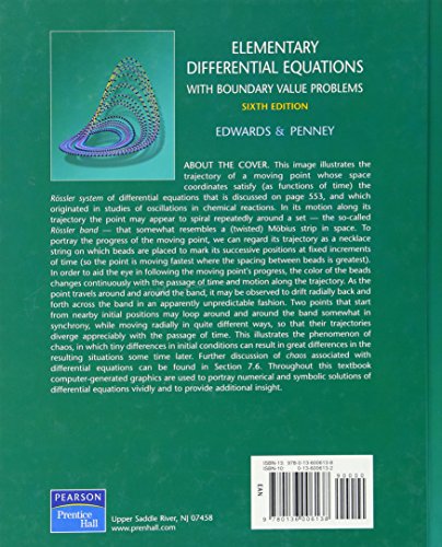 Elementary Differential Equations with Boundary Value Problems (6th Edition)