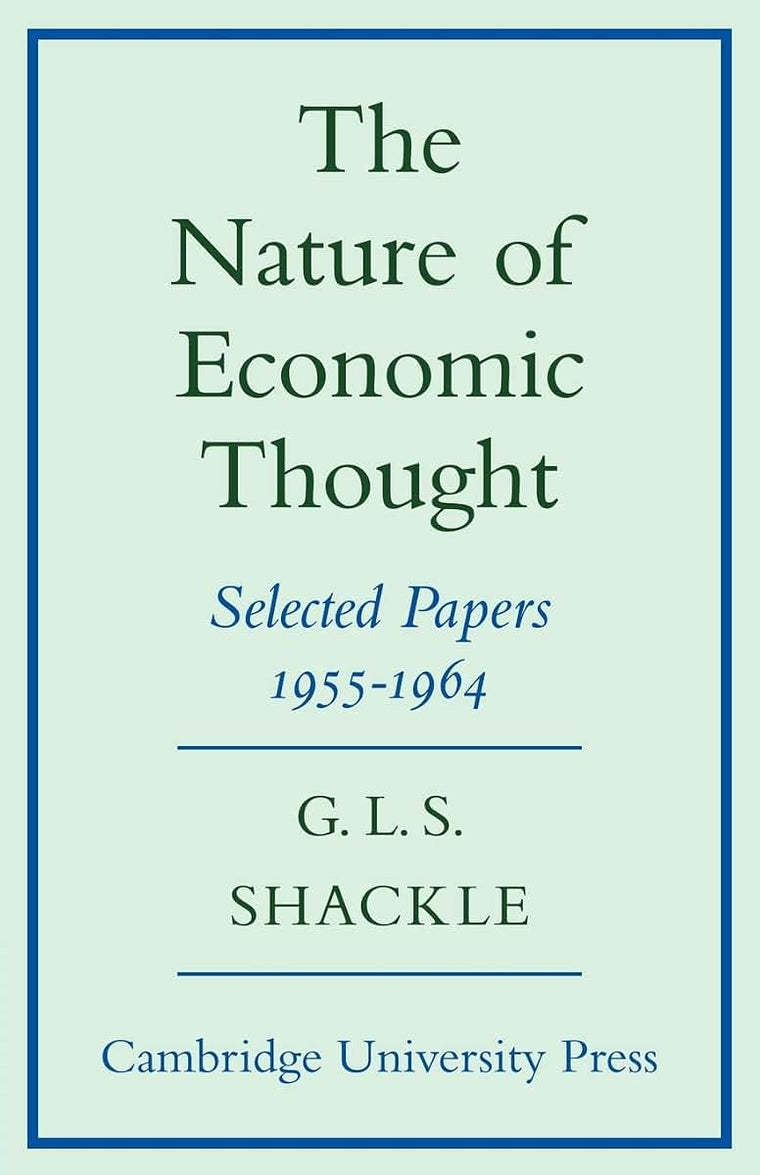 The Nature of Economic Thought: Selected Papers 1955-1964