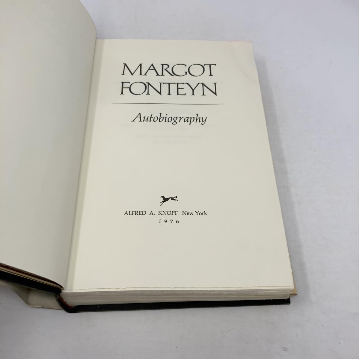 Margot Fonteyn: Autobiography