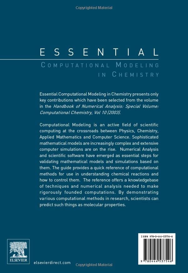 Essential Computational Modeling in Chemistry