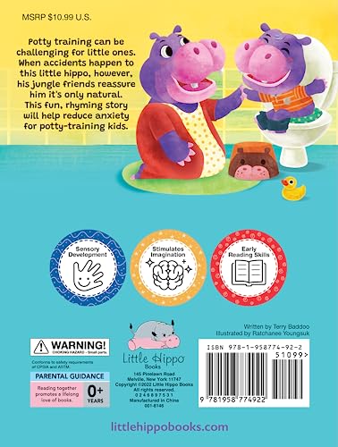 Hippo-Potty Mess - Touch and Feel Board Book - Sensory Board Book