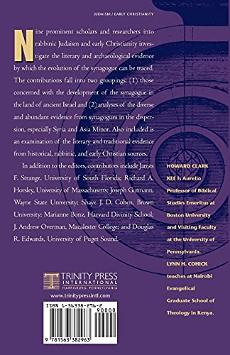 Evolution of the Synagogue: Problems and Progress