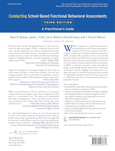 Conducting School-Based Functional Behavioral Assessments: A Practitioner's Guide (The Guilford Practical Intervention in the Schools Series)