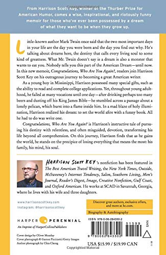 Congratulations, Who Are You Again?: A Memoir - A Southern Writer's Hilarious Journey of Pursuing the American Dream and Greatness