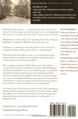 The Park and the People: A History of Central Park