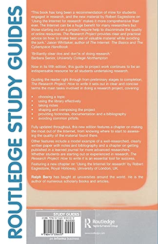 The Research Project: How to Write It (Study Guides)