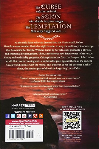 Dreamless (Awakening) — back cover