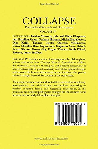 Collapse: Concept-Horror (Urbanomic / Collapse)