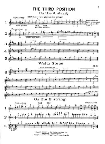 O3807 - Above the First Position - Violin