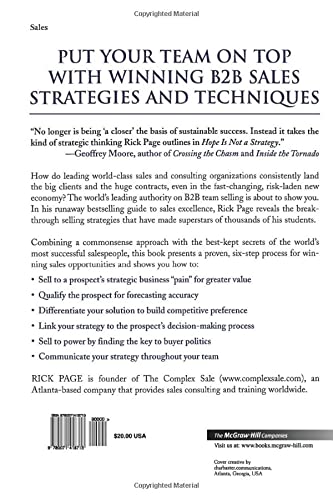 Hope Is Not a Strategy: The 6 Keys to Winning the Complex Sale: The 6 Keys to Winning the Complex Sale