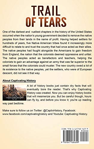 Trail of Tears: A Captivating Guide to the Forced Removals of Cherokee, Muscogee Creek, Seminole, Chickasaw, and Choctaw nations