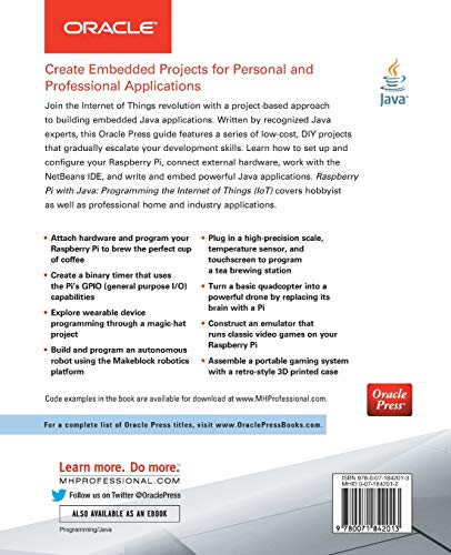 Raspberry Pi with Java: Programming the Internet of Things (IoT) (Oracle Press)