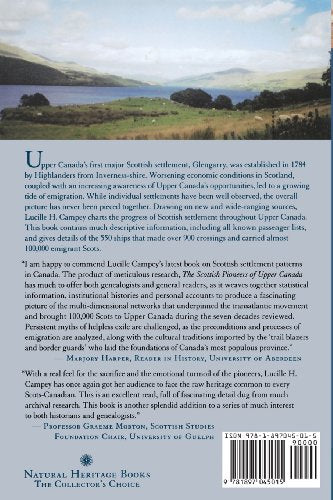 The Scottish Pioneers of Upper Canada, 1784-1855: Glengarry and Beyond