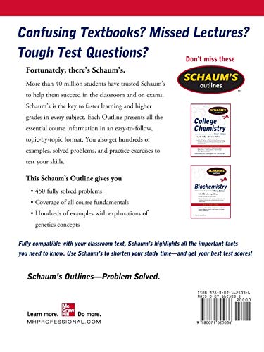 Schaum's Outline of Genetics, Fifth Edition (Schaums Outline Series)