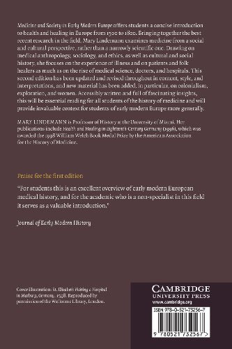 Medicine and Society in Early Modern Europe (New Approaches to European History)