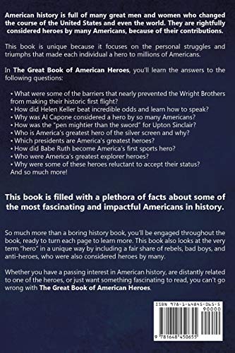 The Great Book of American Heroes: 32 True Tales From American History That Made Them Legends