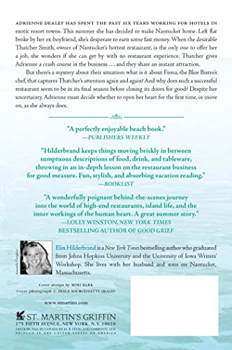 The Blue Bistro: A Novel — back cover