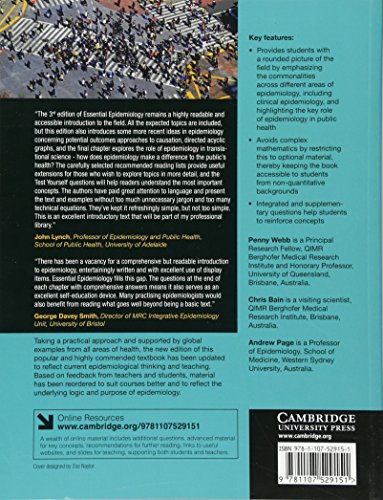 Essential Epidemiology: An Introduction for Students and Health Professionals — back cover