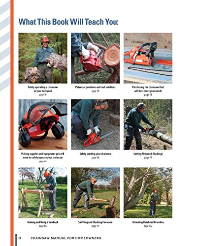 Chainsaw Manual for Homeowners, Revised Edition: Learn to Safely Use Your Saw to Trim Trees, Cut Firewood, and Fell Trees (Fox Chapel Publishing) 12 Chainsaw Tasks with Step-by-Step Color Photos