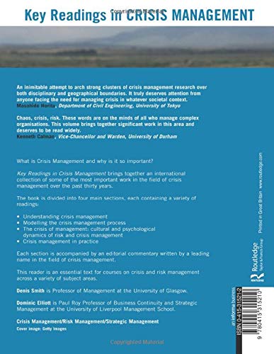 Key Readings in Crisis Management: Systems and Structures for Prevention and Recovery