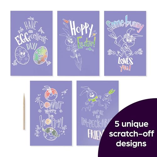 Scratch-and-Play Easter Hidden Pictures: Easter Scratch Art Activity, 10 Easter Cards for Family Fun On the Go with Hidden Pictures Puzzles and ... Messages for Kids 6-9 (Highlights Fun to Go)