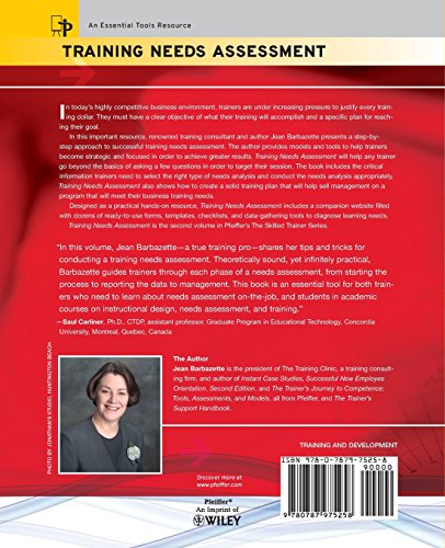 Training Needs Assessment: Methods, Tools, And Techniques