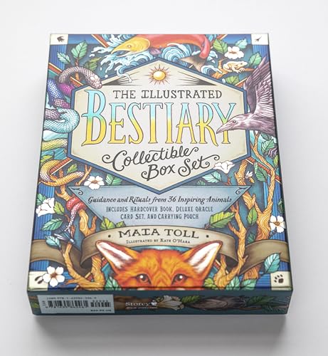 The Illustrated Bestiary Collectible Box Set: Guidance and Rituals from 36 Inspiring Animals; Includes Hardcover Book, Deluxe Oracle Card Set, and Carrying Pouch (Wild Wisdom)