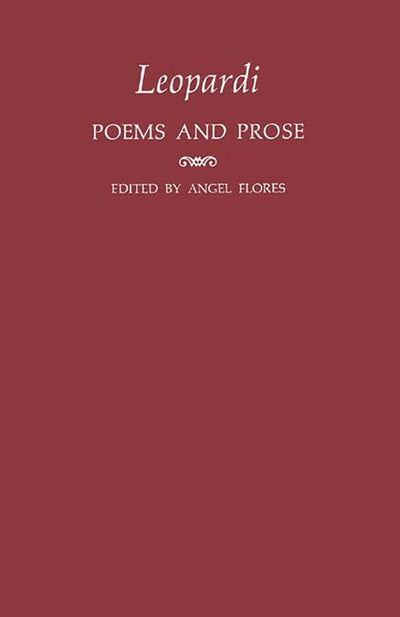 Leopardi: Poems and Prose