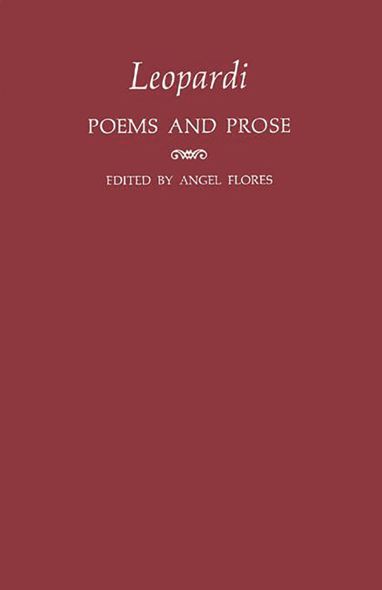 Leopardi: Poems and Prose