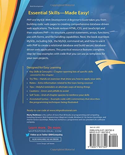 PHP and MySQL Web Development: A Beginners Guide