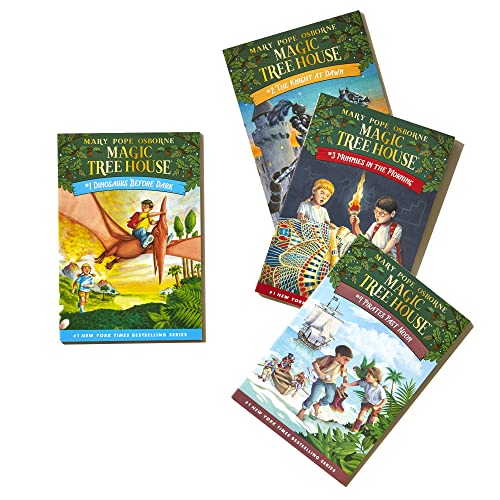 Magic Tree House Boxed Set, Books 1-4: Dinosaurs Before Dark
