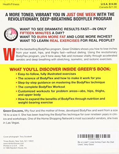 Be a Loser!: Lose Inches Fast--No Diet — back cover