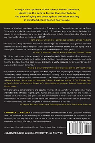 Understanding Brain Aging and Dementia: A Life Course Approach — back cover