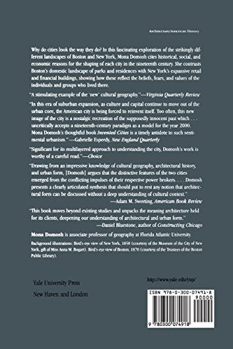Invented Cities: The Creation of Landscape in Nineteenth-Century New York and Boston