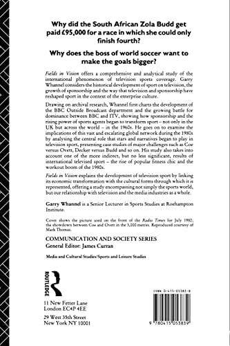 Fields in Vision: Television Sport and Cultural Transformation (Communication and Society)