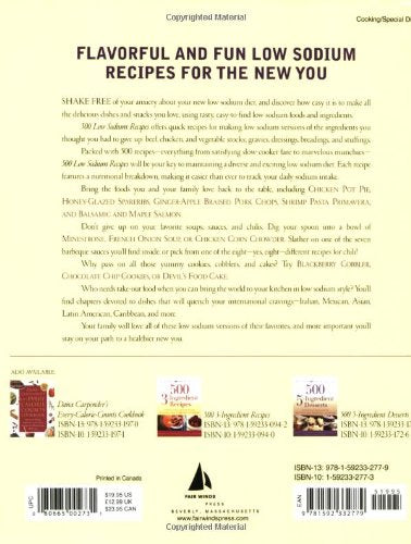500 Low Sodium Recipes: Lose the Salt, Not the Flavor, In Meals the Whole Family Will Love
