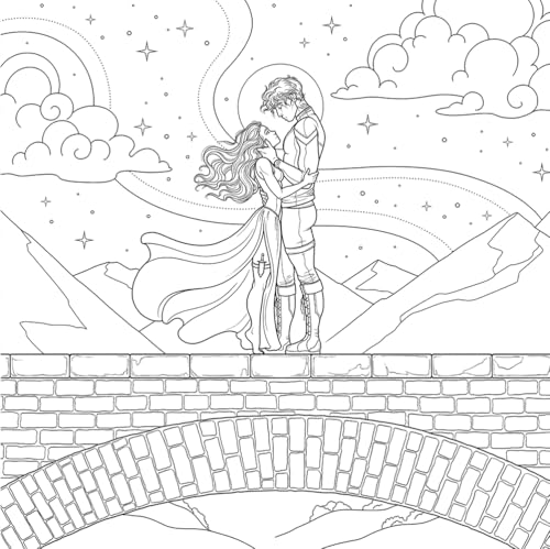 Fourth Wing: The Official Coloring & Sticker Book (Includes 2 Pages of Stickers to Color) (Dover Adult Coloring Books)