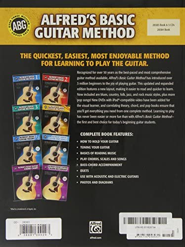 Alfred's Basic Guitar Method, Complete: The Most Popular Method for Learning How to Play, Book & 3 CDs (Alfred's Basic Guitar Library) — back cover