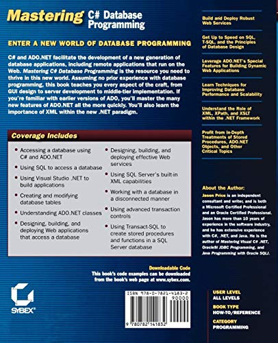 Mastering C# Database Programming